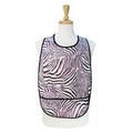 Purple Zebra Nibble & Dribble Adult Bib